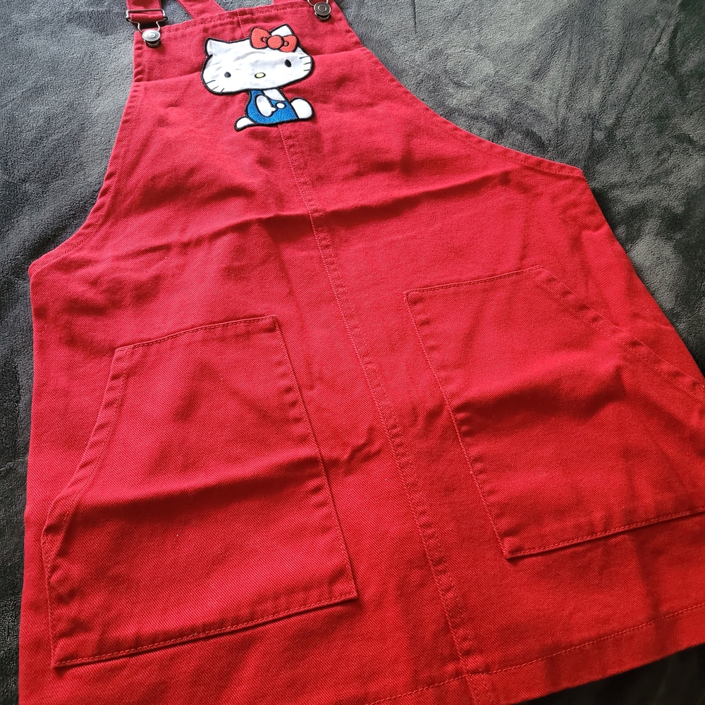 Hello Kitty Red Overall Dress